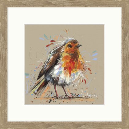 Round Robin 26cm x 26cm Picture By Ashley Saunders Wooden Frame Round Robin 26cm x 26cm Picture By Ashley Saunders Wooden Frame