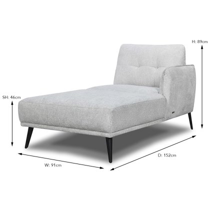 Lovell Modular 1.5 Seater Chaise Arm RHF Fabric Cat 20 Lovell Modular 1.5 Seater Chaise Arm RHF Fabric Cat 20