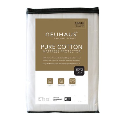 Pure Cotton Mattress Protector (Multiple Sizes) Pure Cotton Mattress Protector (Multiple Sizes)