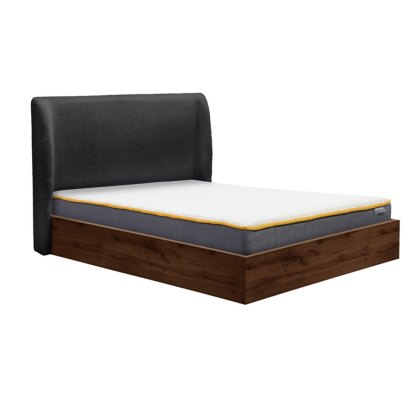 Halfden Ottoman Bedstead with Fabric Headboard (Multiple Sizes & Colours)