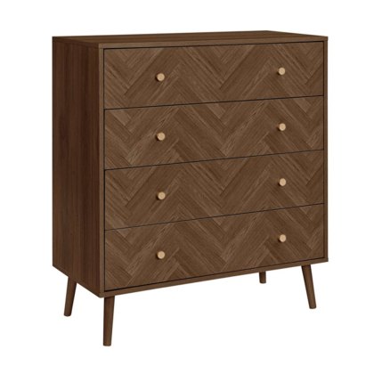 Halfden 4 Drawer Chest of Drawers Walnut