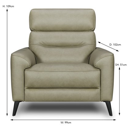 Port Douglas Armchair Leather Category 15 (S)