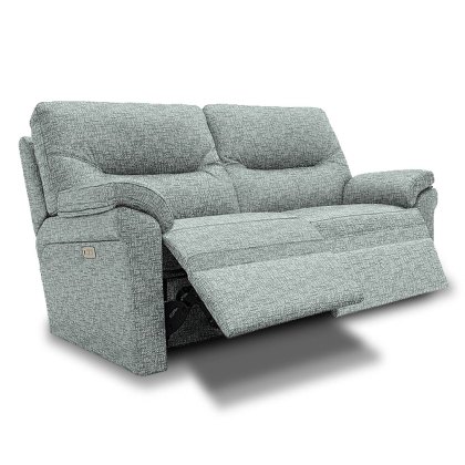Seattle Manual Reclining 2 Seater Sofa Fabric B