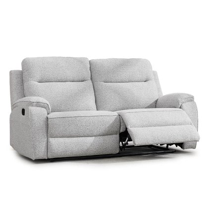 Salzburg Manual Reclining 2.5 Seater Sofa Fabric Light Grey