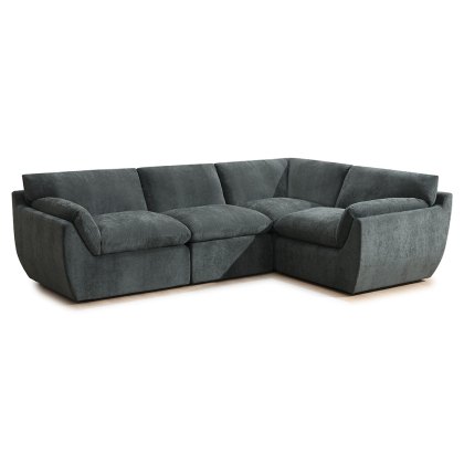 Darren 4 + Seater Modular Corner Sofa LHF/RHF Fabric Forest Night