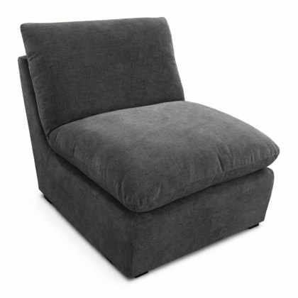 Darren 1.5 Seater Modular Armless Chair Fabric Forest Night