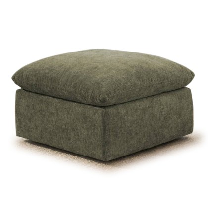 Darren Footstool Fabric Forest Night