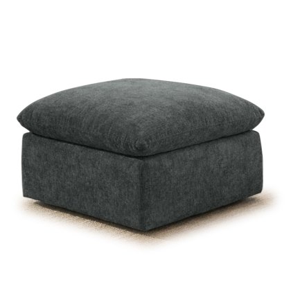 Darren Footstool Fabric Forest Night