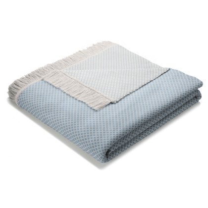 Texture Semi Plain Throw 140cm x 180cm Blue Texture Semi Plain Throw 140cm x 180cm Blue