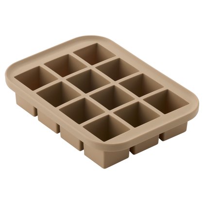 Silicone Ice Cube Tray Hazelnut