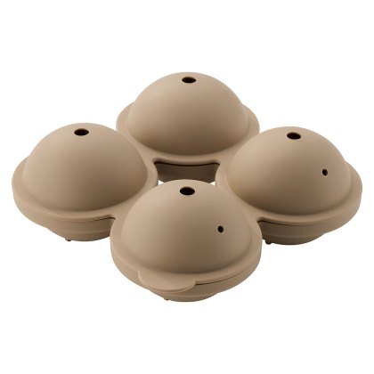 Silicone Round Ice Cube Mould Hazelnut