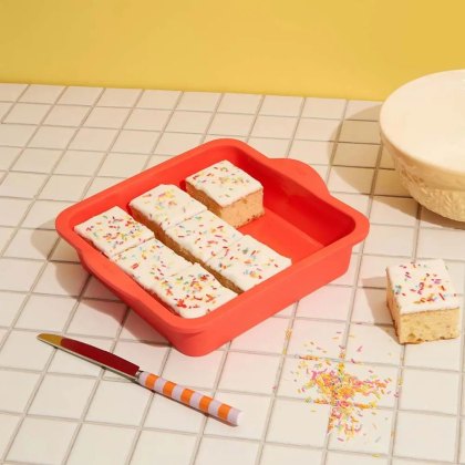 Silicone Square Cake Tin 20cm (Multiple Colours)