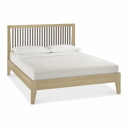 Rimini Bedstead Aged Oak & Weathered Oak (Multiple Sizes)