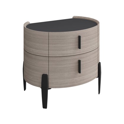 Saoirse 2 Drawer Bedside Locker Wood Effect