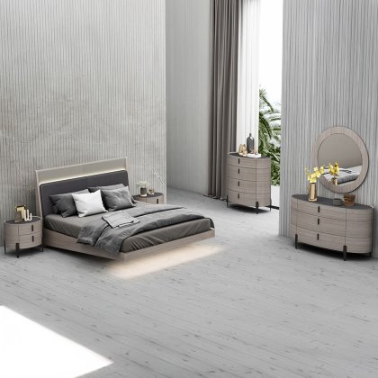 Saoirse 2 Drawer Bedside Locker Wood Effect