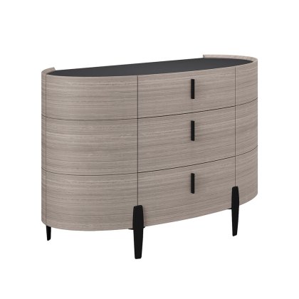 Saoirse Narrow 2 Door + 3 Drawer Chest Of Drawers Wood Effect