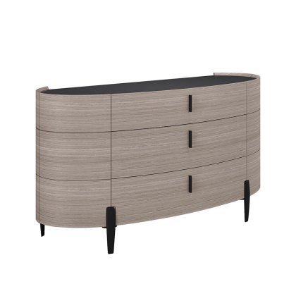 Saoirse Wide 2 Door + 3 Drawer Chest of Drawers Wood Effect