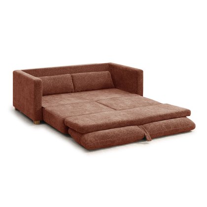 Rosanna 2.5 Seater Sofa Bed Fabric Terracotta