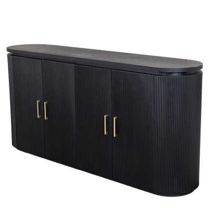 Gabriella 4 Door Sideboard Black