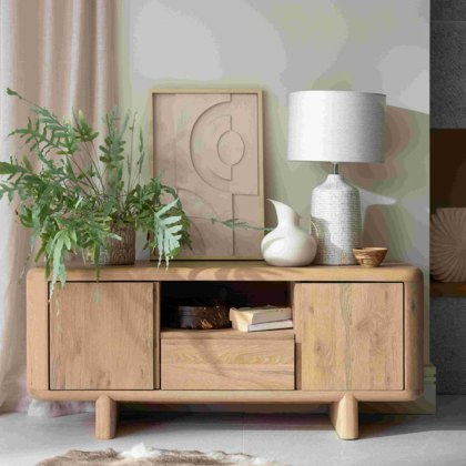 Tenby 2 Door + 1 Drawer TV/Entertainment Unit Rustic Oak