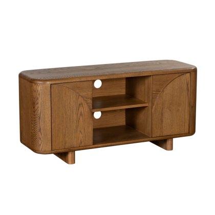 Austin 2 Door TV/Entertainment Unit White Oak