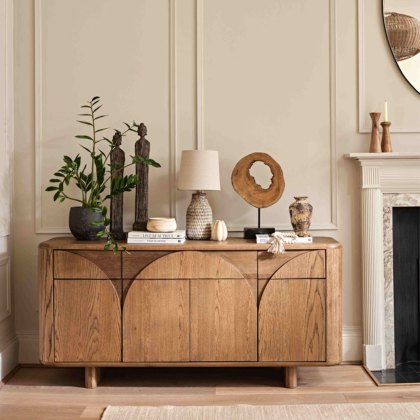 Austin 4 Door Sideboard White Oak Austin 4 Door Sideboard White Oak