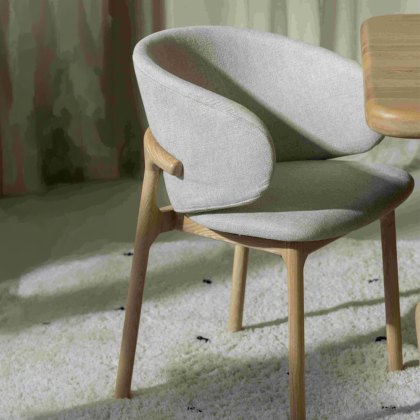 Noah Dining Chair Fabric Grey