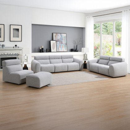 Santorini 3 Seater Sofa Fabric Costa Silk