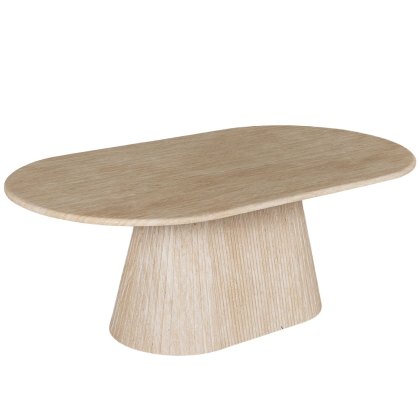 Charlotte 6 Person Oval Dining Table Marble