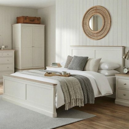 Harry Bedstead Cashmere & Oak (Multiple Sizes)