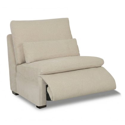 Valais Modular Electric Reclining 1.5 Seater Armless Unit Fabric