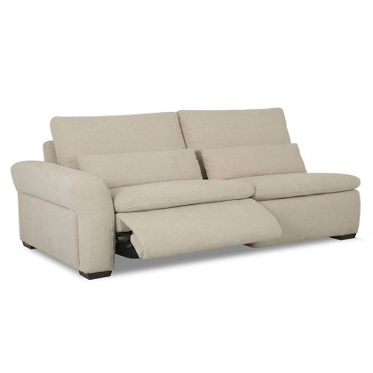 Valais Modular Electric Reclining 3 Seater With 1 Recliner Arm LHF Fabric