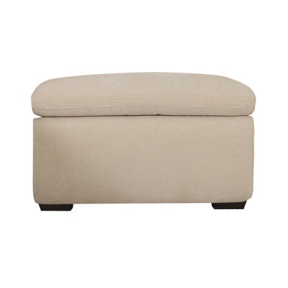 Valais Rectangular Storage Footstool Fabric