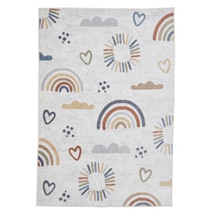 Vida Kids Rug Rainbow Sun (Multiple Sizes)