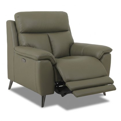 Caracu Electric Reclining Armchair With USB Port Leather Category 30 NP