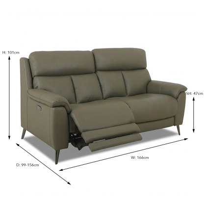 Caracu Electric Reclining 2 Seater Sofa With USB Port Leather Category 30 NP