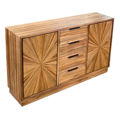 Rachel 2 Door + 4 Drawer Sideboard Ginger Teak