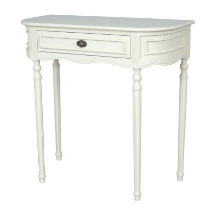 Lyon 1 Drawer Side/Lamp Table Lime White
