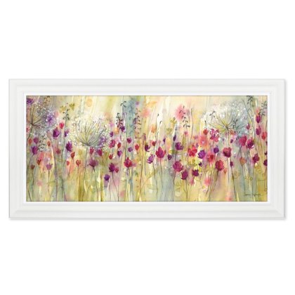 Spring Floral Pods Panel 112cm x 57cm Picture By Catherine J Stephenson White Frame Spring Floral Pods Panel 112cm x 57cm Picture By Catherine J Stephenson White Frame