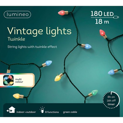 LED Vintage Lights Multicoloured 1790cm LED Vintage Lights Multicoloured 1790cm
