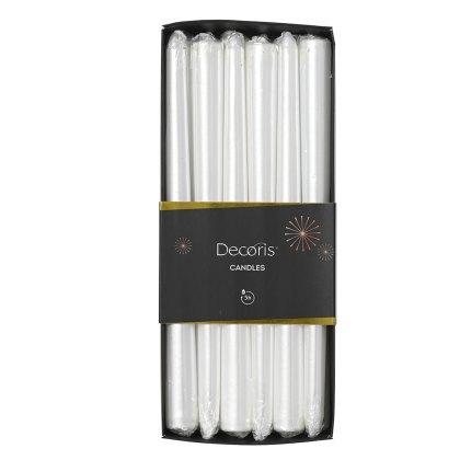 Wax Dinner Candle White 25cm (Set Of 12) Wax Dinner Candle White 25cm (Set Of 12)
