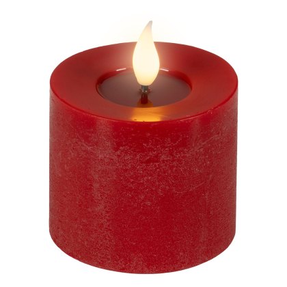 Realistic LED Candle Red 9.5cm Realistic LED Candle Red 9.5cm