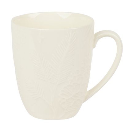 Mug With Pinecone Leaf Mug With Pinecone Leaf