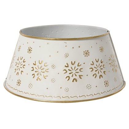 Tree Ring White With Gold Design 57cm