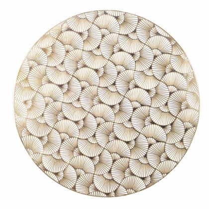 Placemat With Cutout Design Gold 38cm Placemat With Cutout Design Gold 38cm