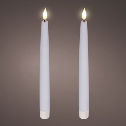 LED Realistic Candle White (Set Of 2) LED Realistic Candle White (Set Of 2)