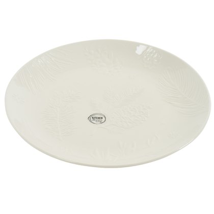 Dinner Plate With Pinecone Leaf Dinner Plate With Pinecone Leaf
