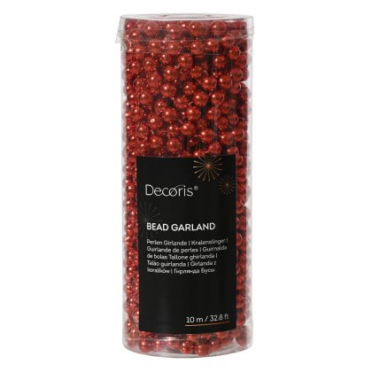 Red Christmas Bead Garland 33.3ft/1000cm Red Christmas Bead Garland 33.3ft/1000cm