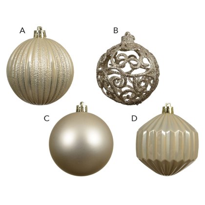 Baubles In Tube Pear 8cm (Set Of 16) Baubles In Tube Pear 8cm (Set Of 16)