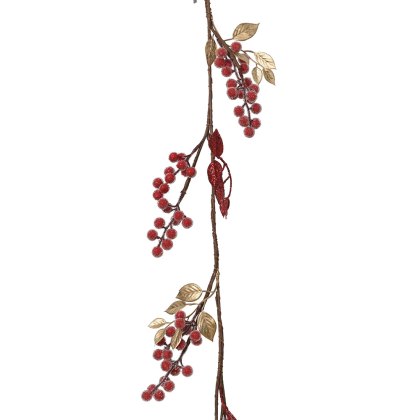 Sugar Berries Foam Garland Christmas Red 4ft/120cm Sugar Berries Foam Garland Christmas Red 4ft/120cm